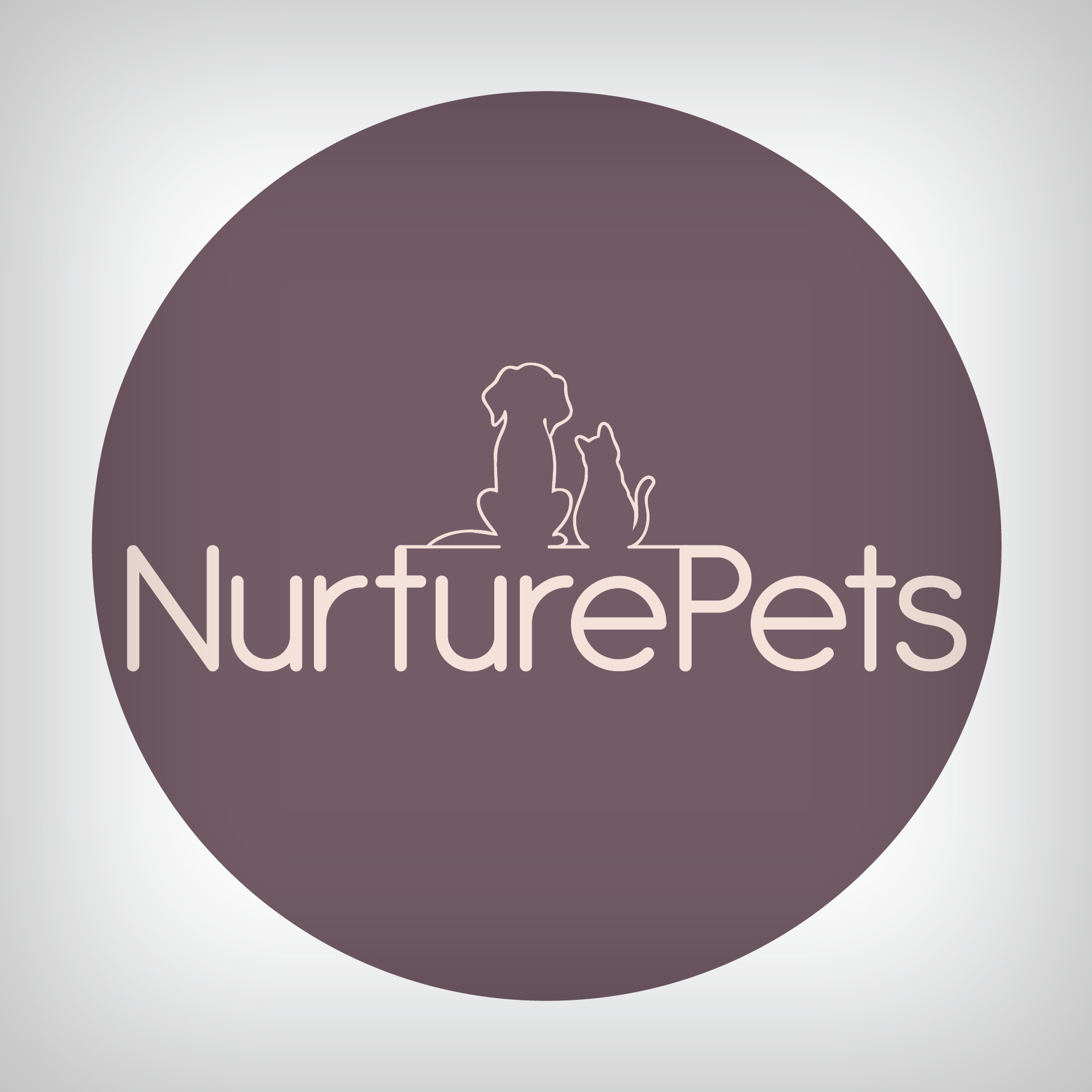 Nurture Pets purple logo for background